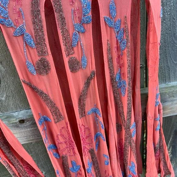 Free People Limited Edition 31/50 Beaded Maxi Dress Coral Pink Size 4 NWOT  is available for purchase on au PAY Market - Imported Goods Online Store  Co.Ltd. | au PAY Market - Online Shopping Site